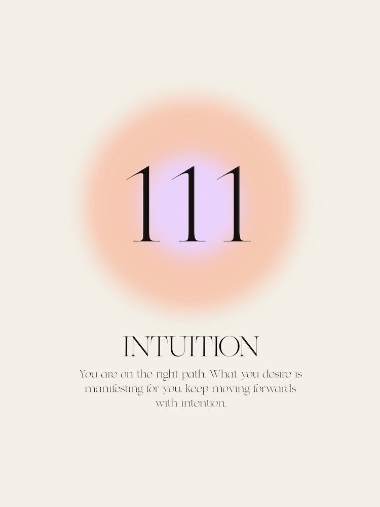 Angel Number 111 Intuition