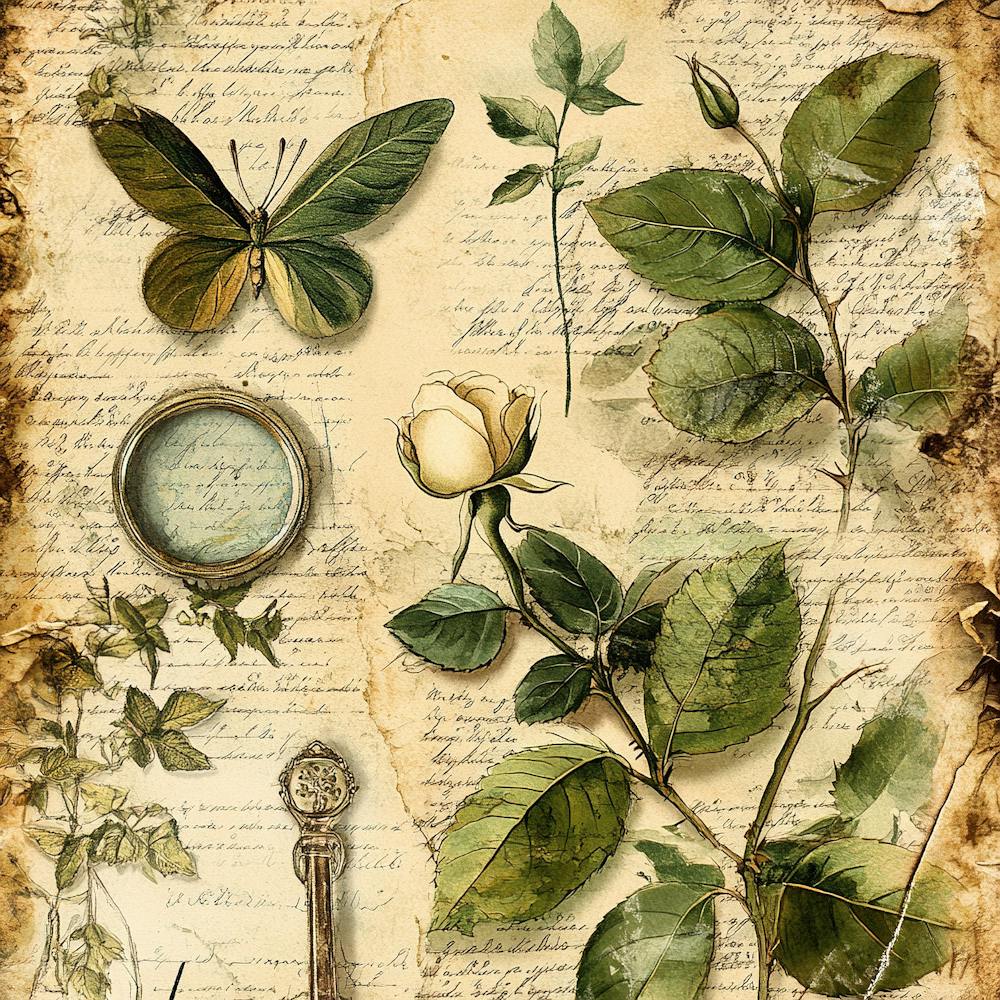 Vintage Herbarium der Liebe 6