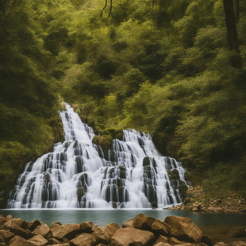Waterfall In The Forest