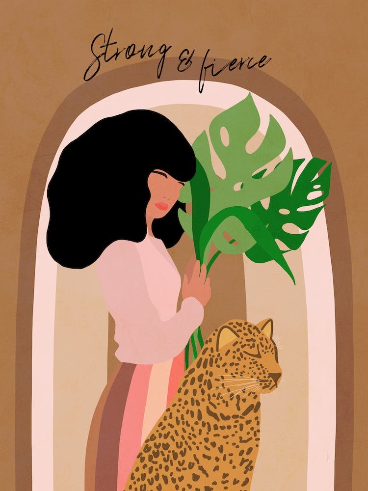 Starke und wilde Mädchenkraft