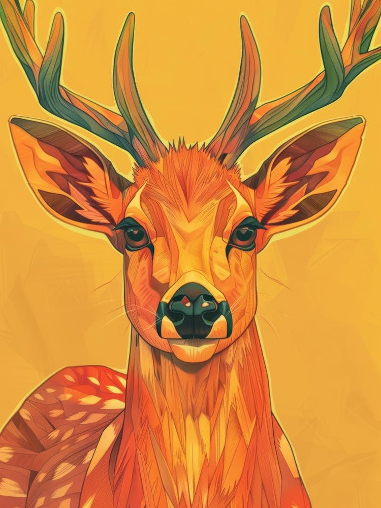 Deer Illustration 14