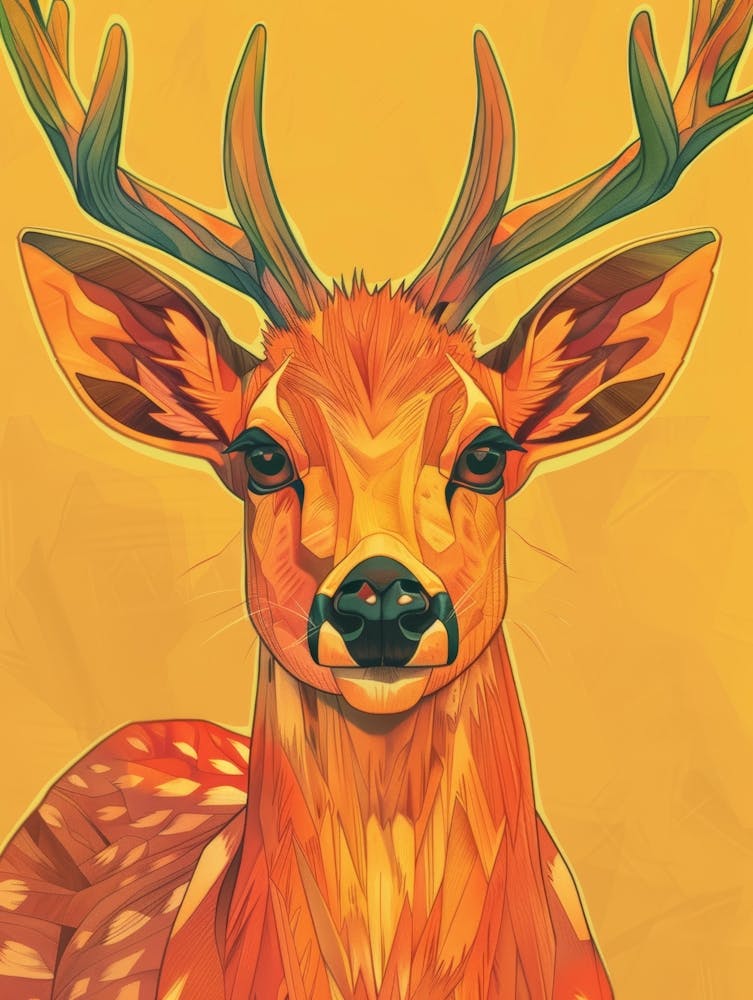 Deer Illustration 14