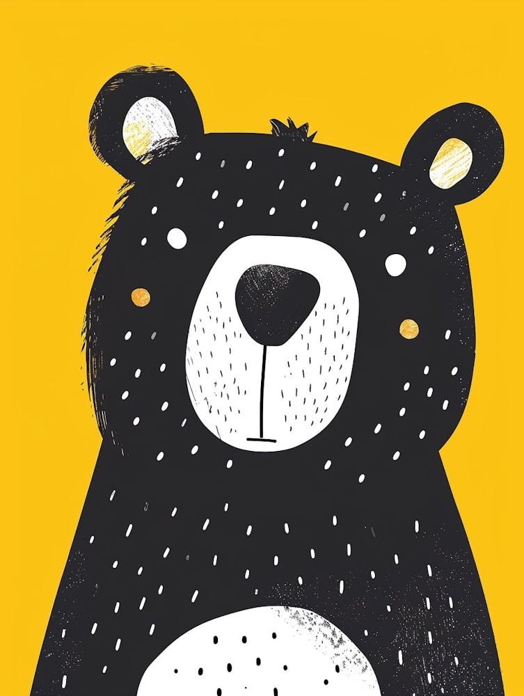 Yellow Black Bear 4
