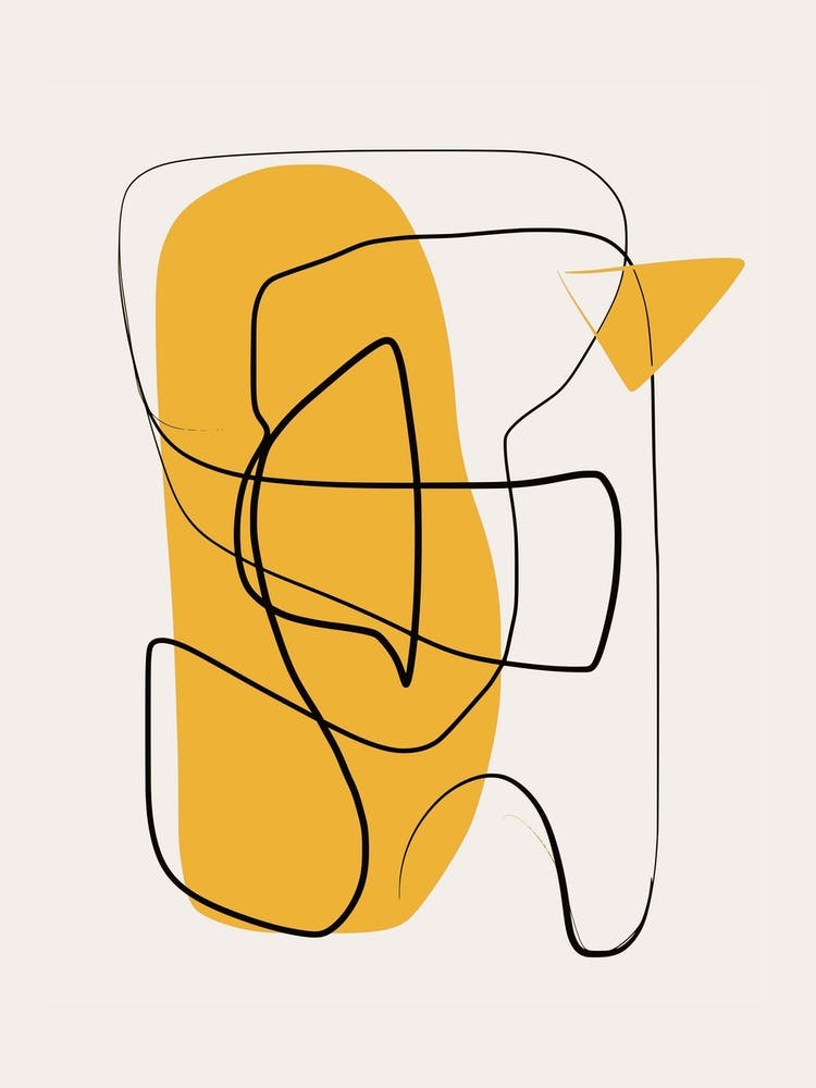 Line Abstract In Yellow