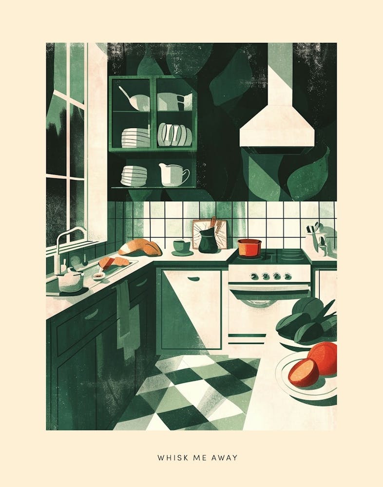 Whisk Me Away Art Deco Poster 2