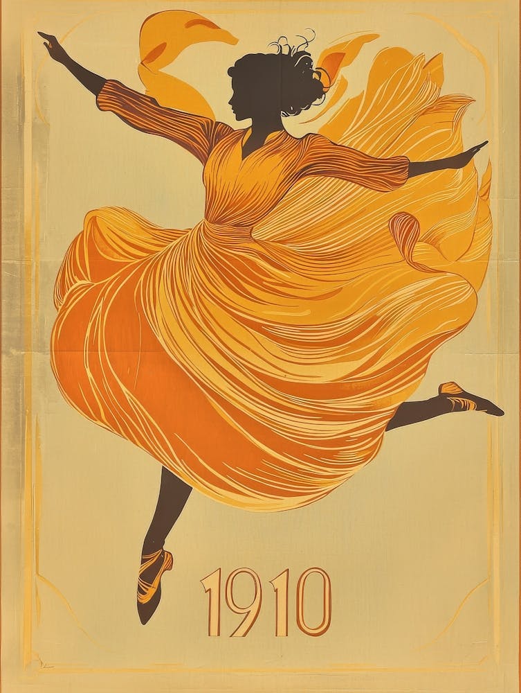 Aihrgdesign A Vintage Art Poster Of A 1910 Modern Dance Perfo 3aa43675 3d8a 49af Aa7f F6dfdea80390 1