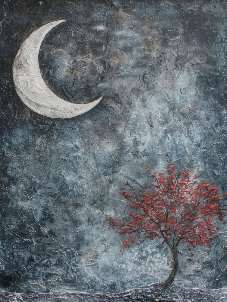 Moon And Tree