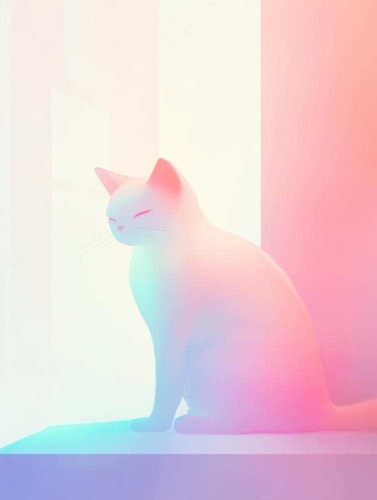 Cat Sitting On Window Sill