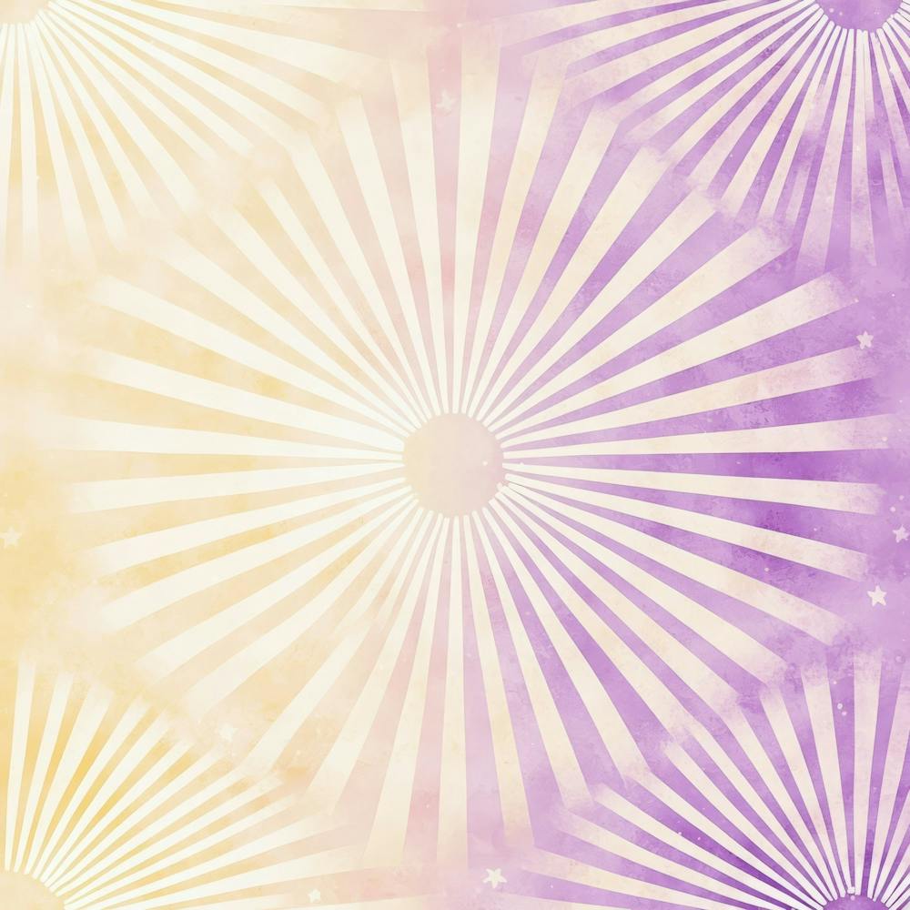 Purple And Yellow Sunbursts