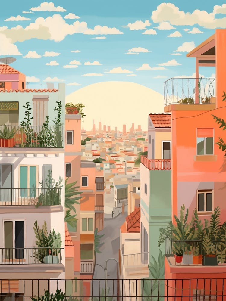 Tel Aviv Israel 3 Illustration