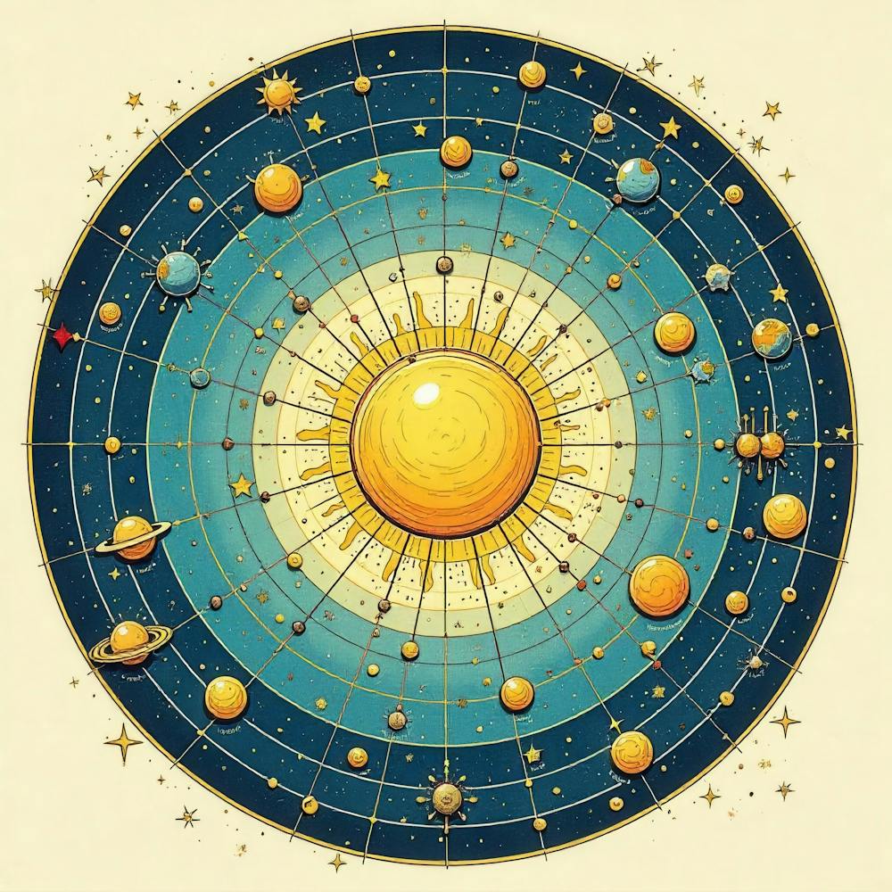 Solar System Canvas Print