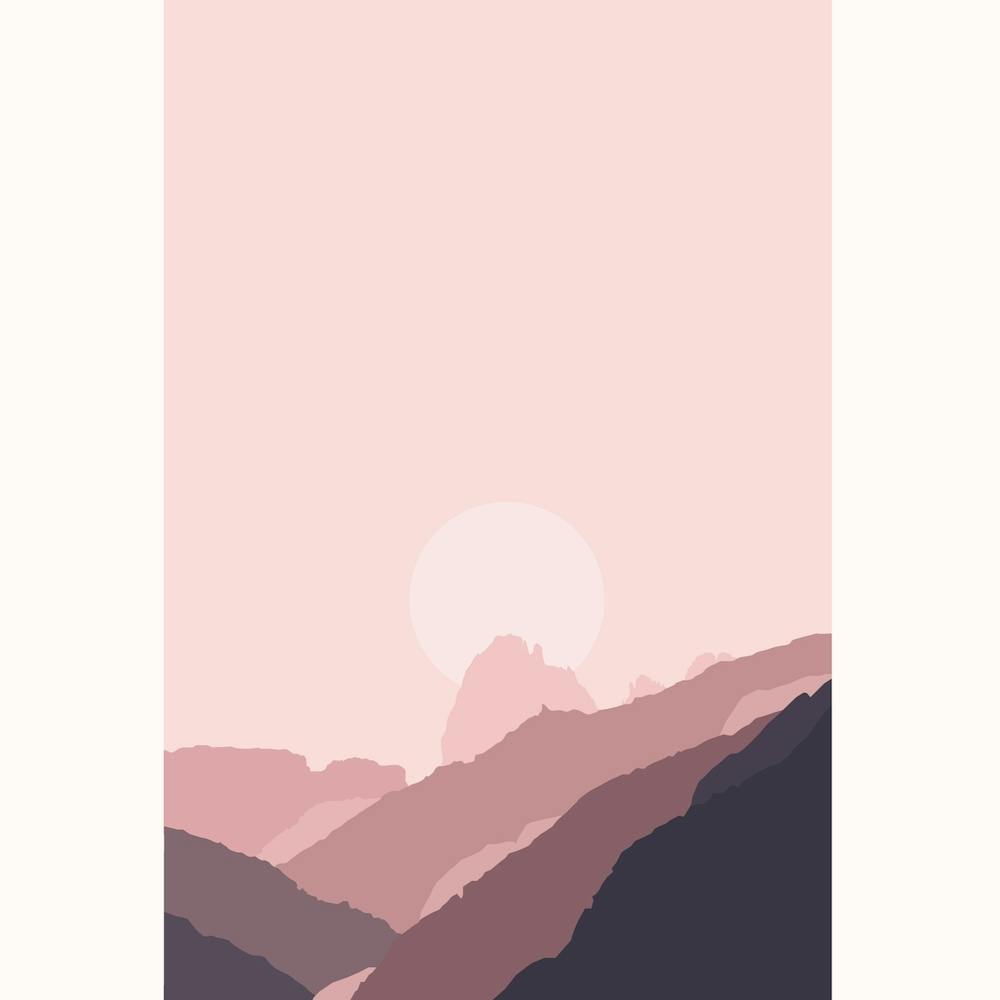 Pink Morning Landscape