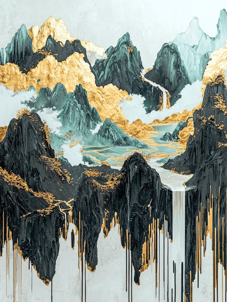 Karakoram Golden Peaks - Geometrie der Natur