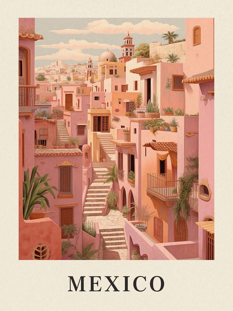 Vintage Travel Poster Mexico
