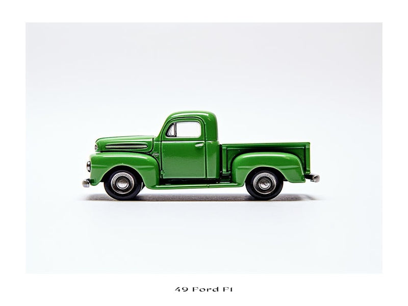 Toy Car 49 Ford F1 Green Poster
