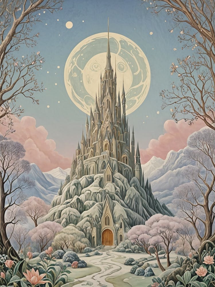 Pastel Winter Tower