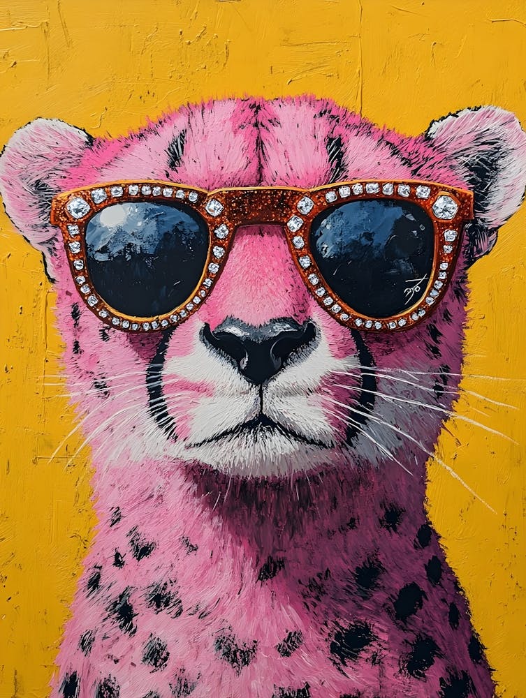 Cheetah In Sunglasses 2