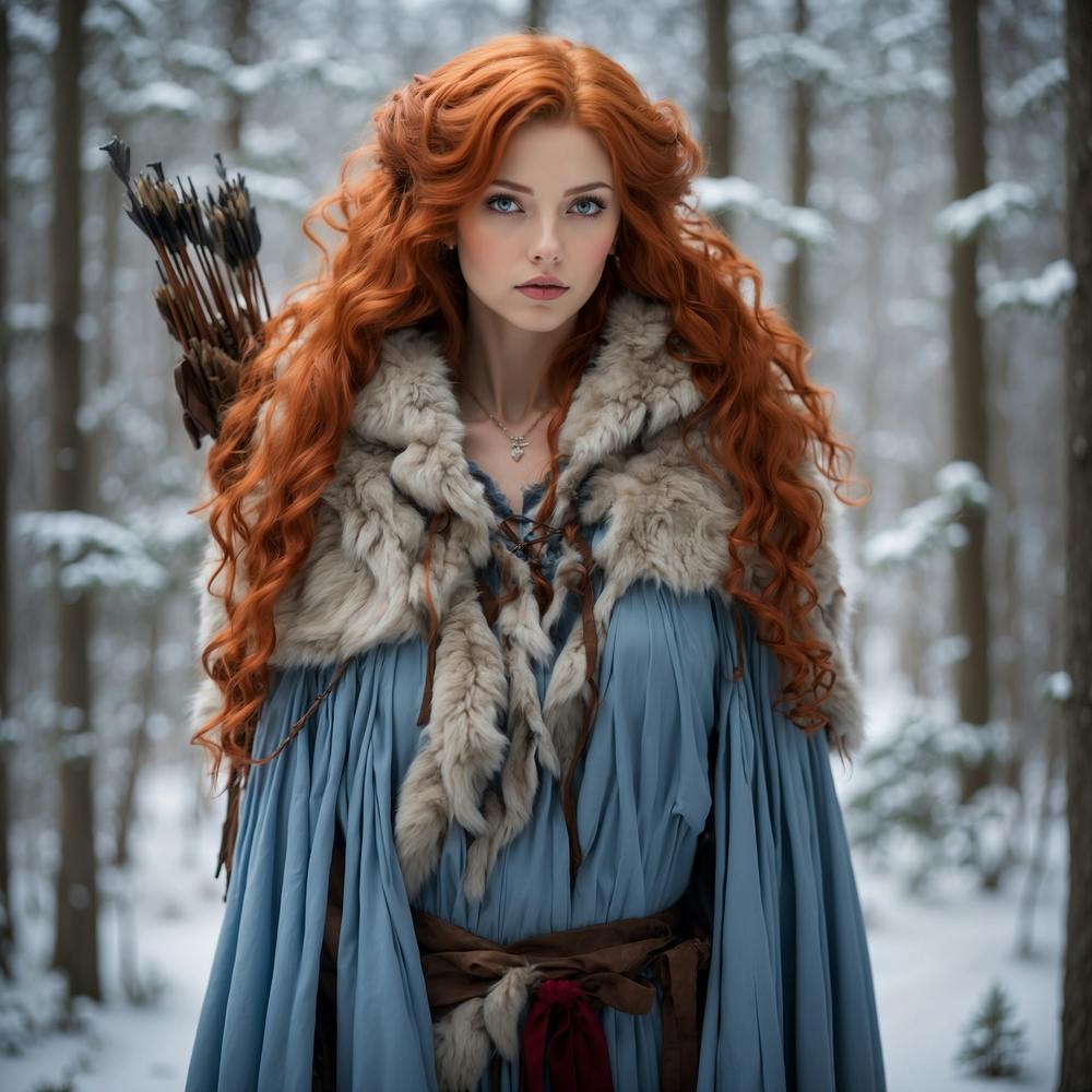 Leonardo Diffusion Xl A Young Woman With Red Hair And Blue Eye 0 (2)