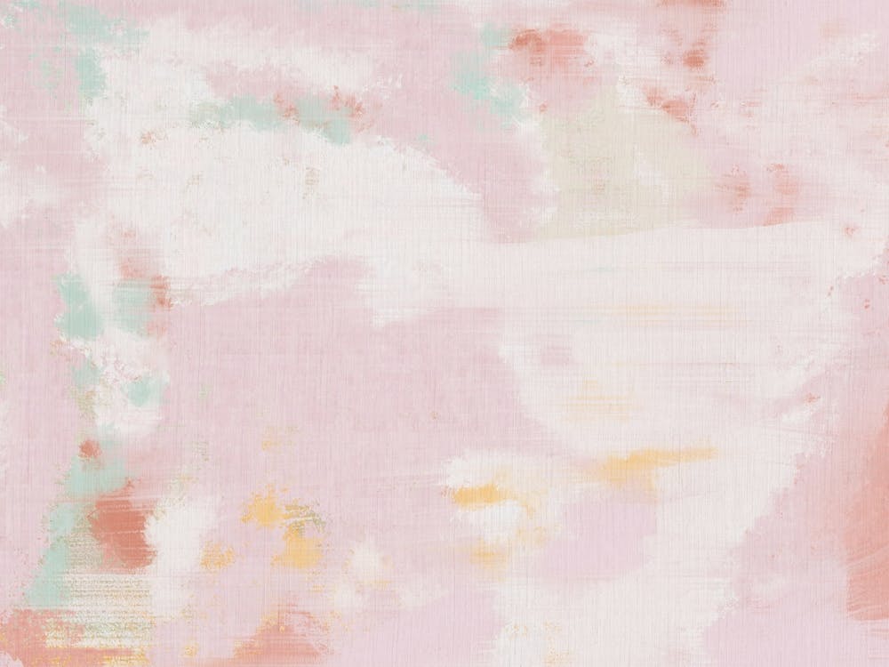 Pink abstract oil painitng