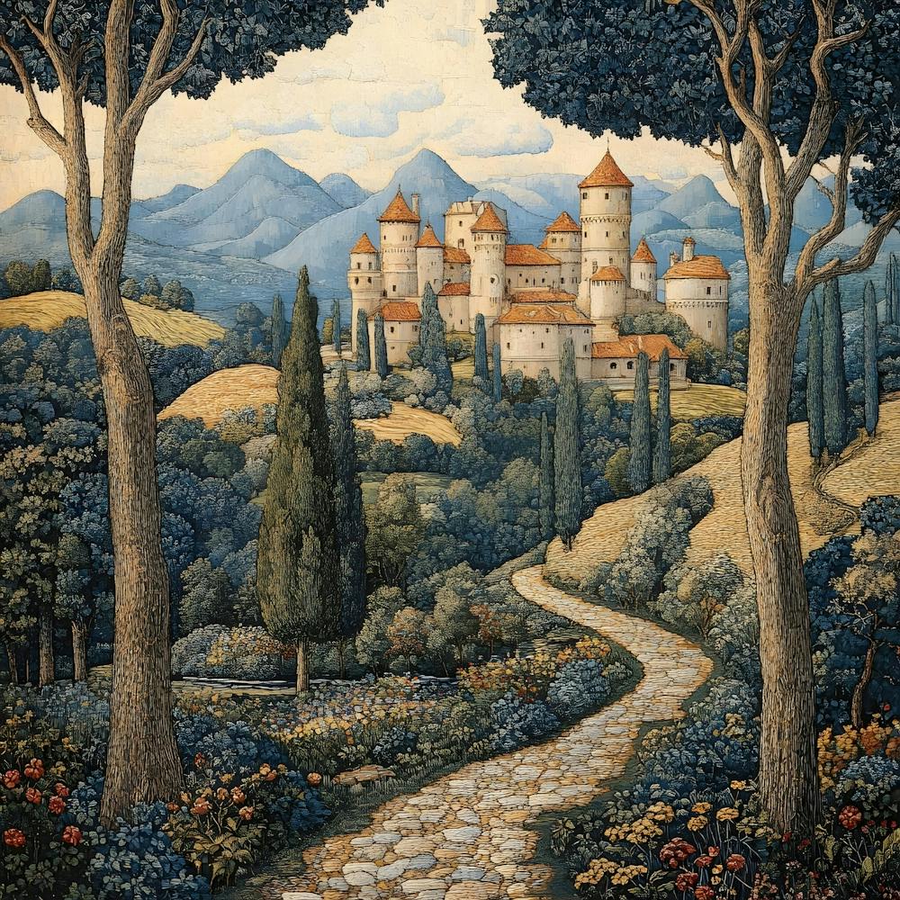 European Countryside Tapestry 14