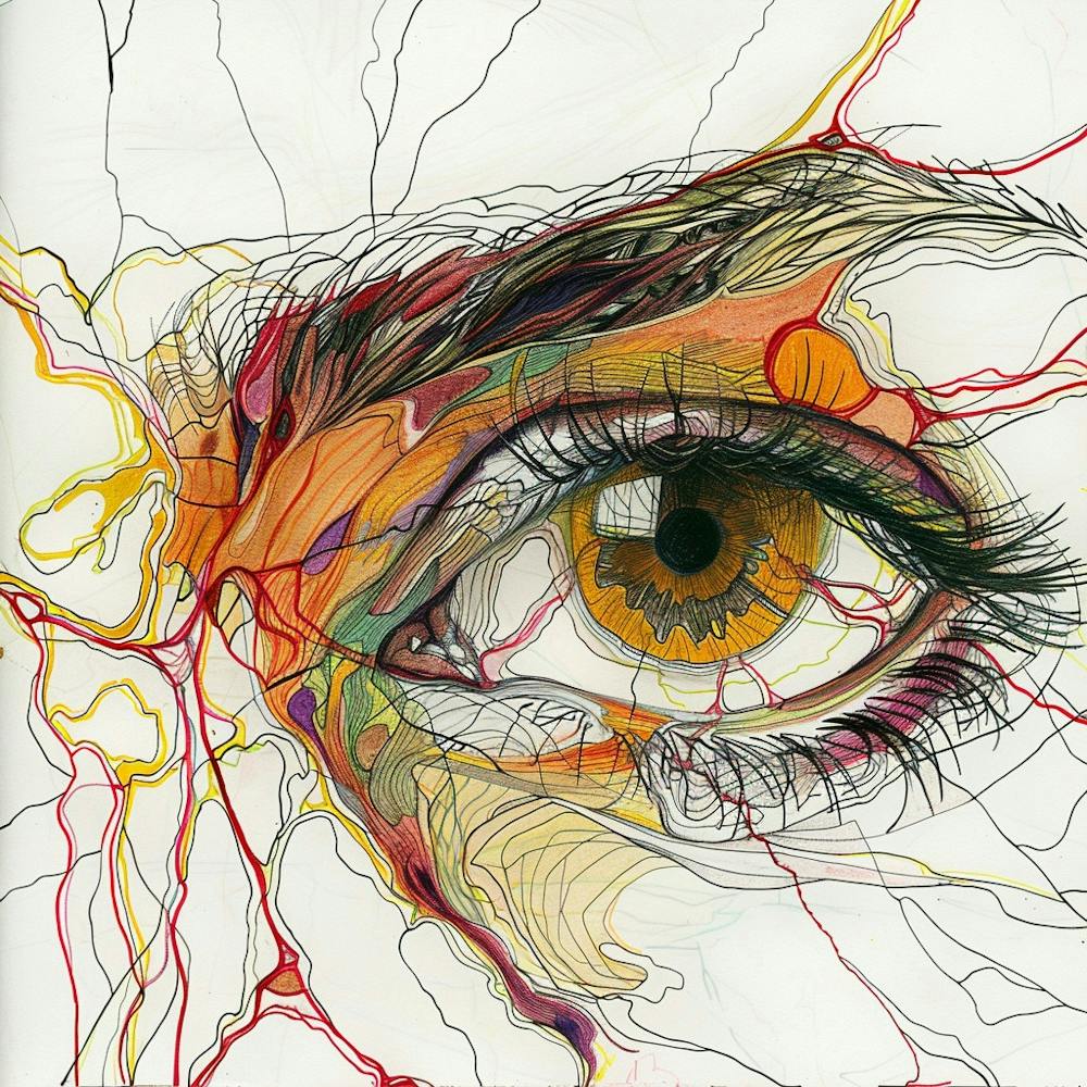 Auge einer Frau