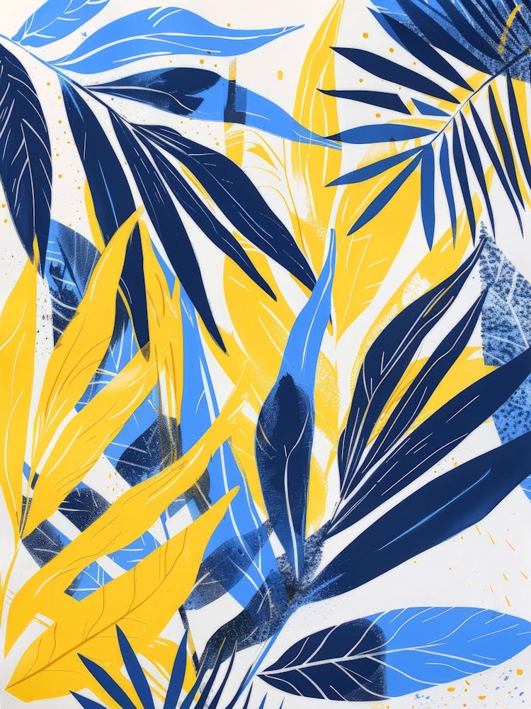 Tropical Leaves Canvas Print 3