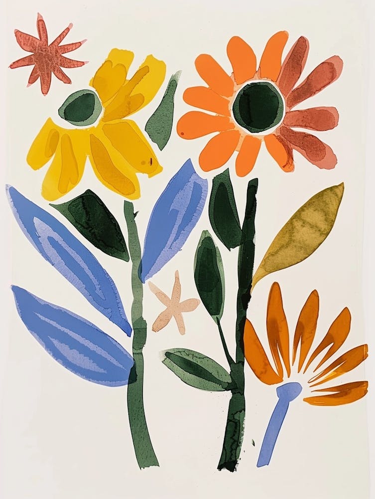 Painted Florals Gaillardia 4