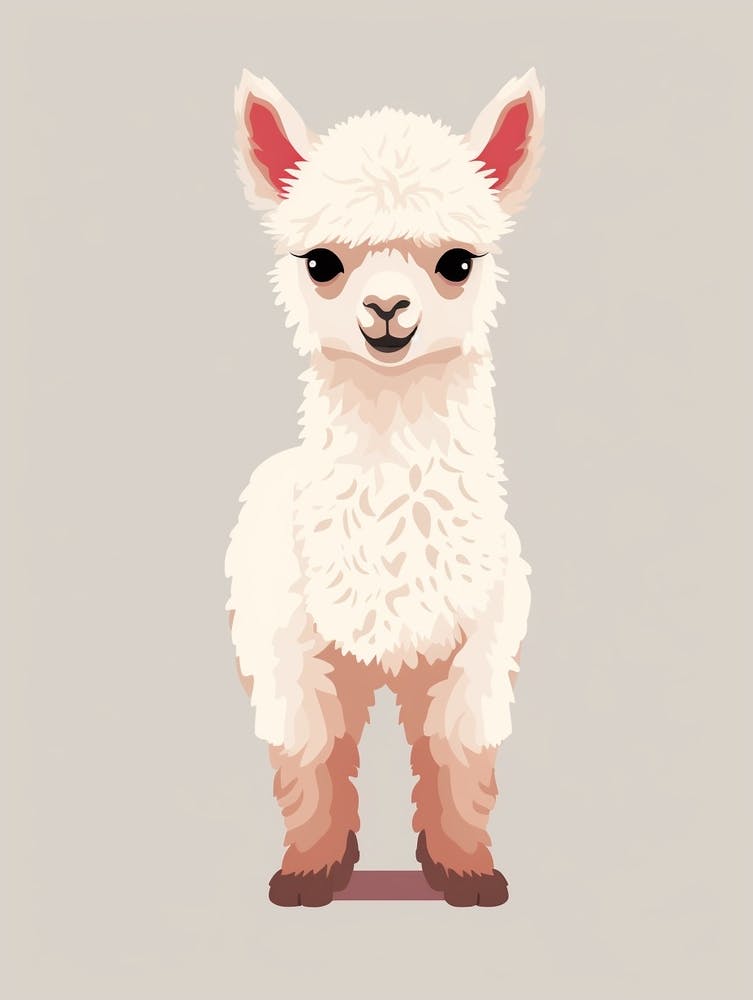 Baby Animal Illustration  Alpaca 7