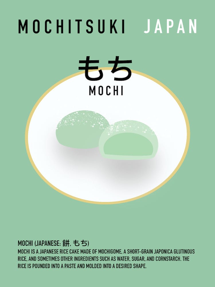 Japanese Mochi Print