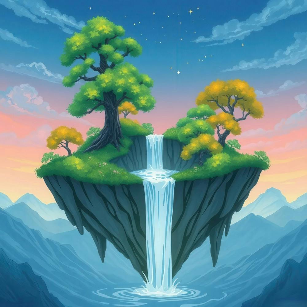 Waterfall In The Sky 1