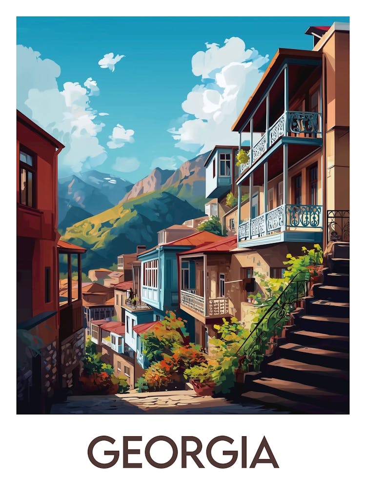 Reiseposter Georgia