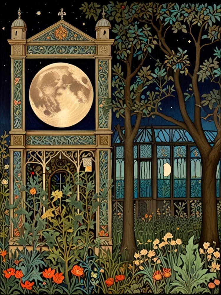 William Morris Moonlight Garden 4
