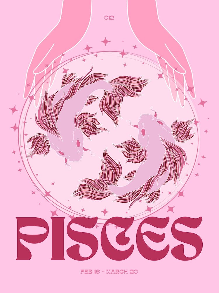 Pink Zodiac Pisces