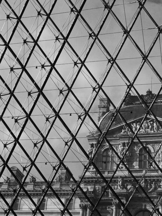Louvre Old and New - Paris France