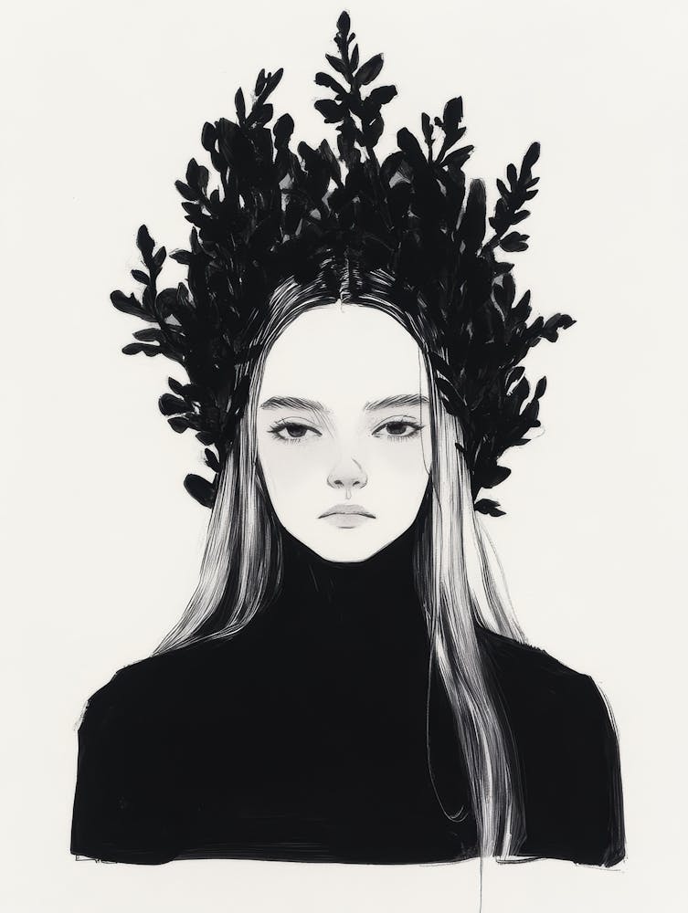 Black And White Illustration 2