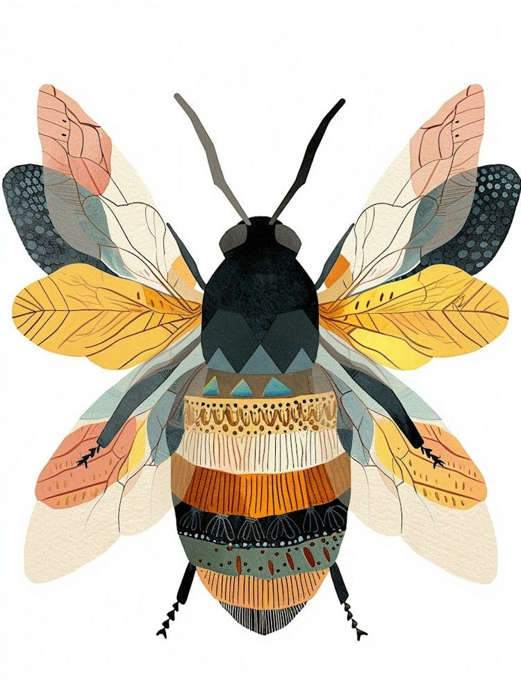Colourful Insect Illustration Bee 17
