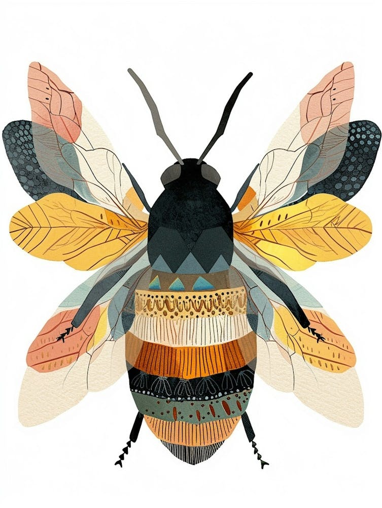 Colourful Insect Illustration Bee 17