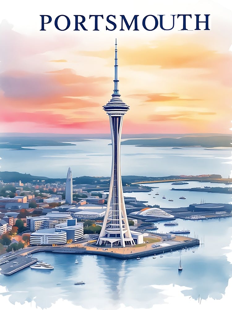 Portsmouth Retro Vintage Travel V 01