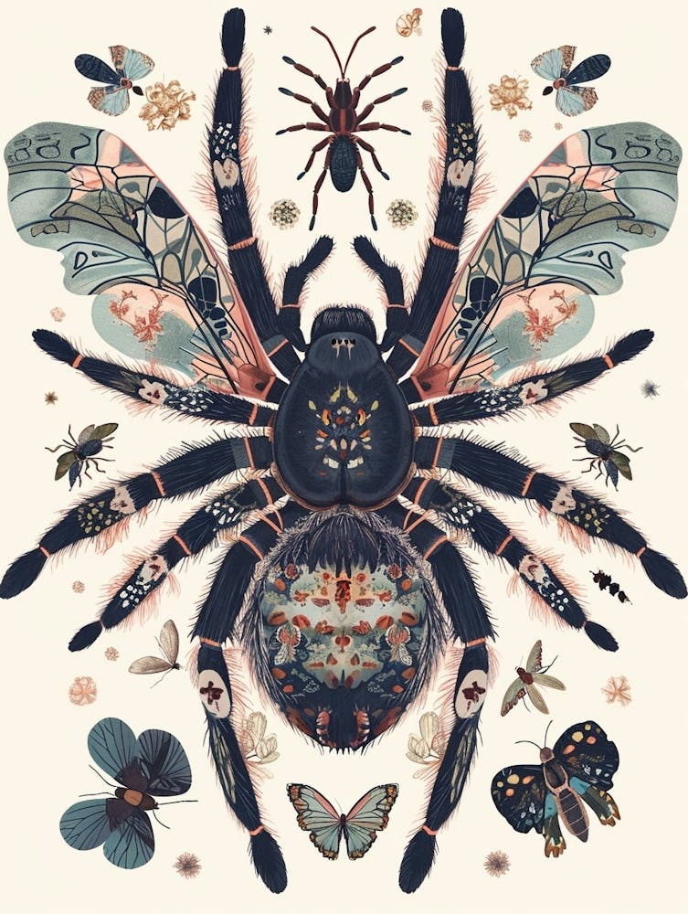 Illustration d'Insecte Colorée Tarantula 11