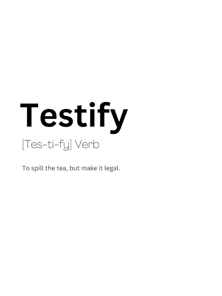 Testify Definition Meaning