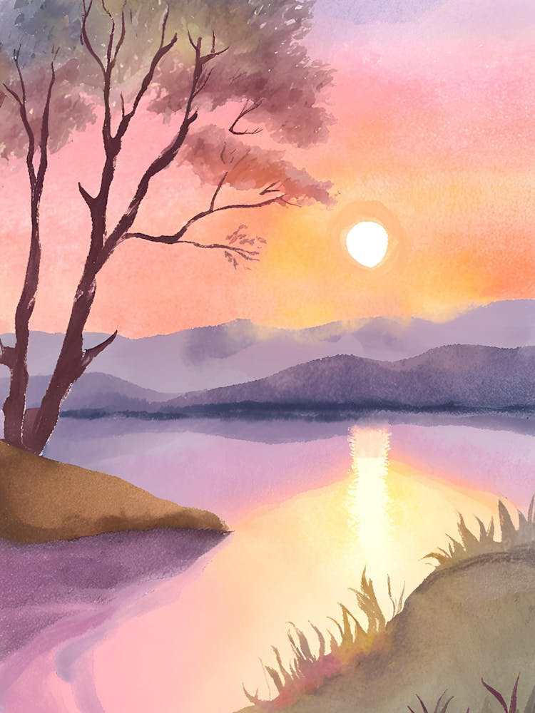 Sunset By The Lake 9