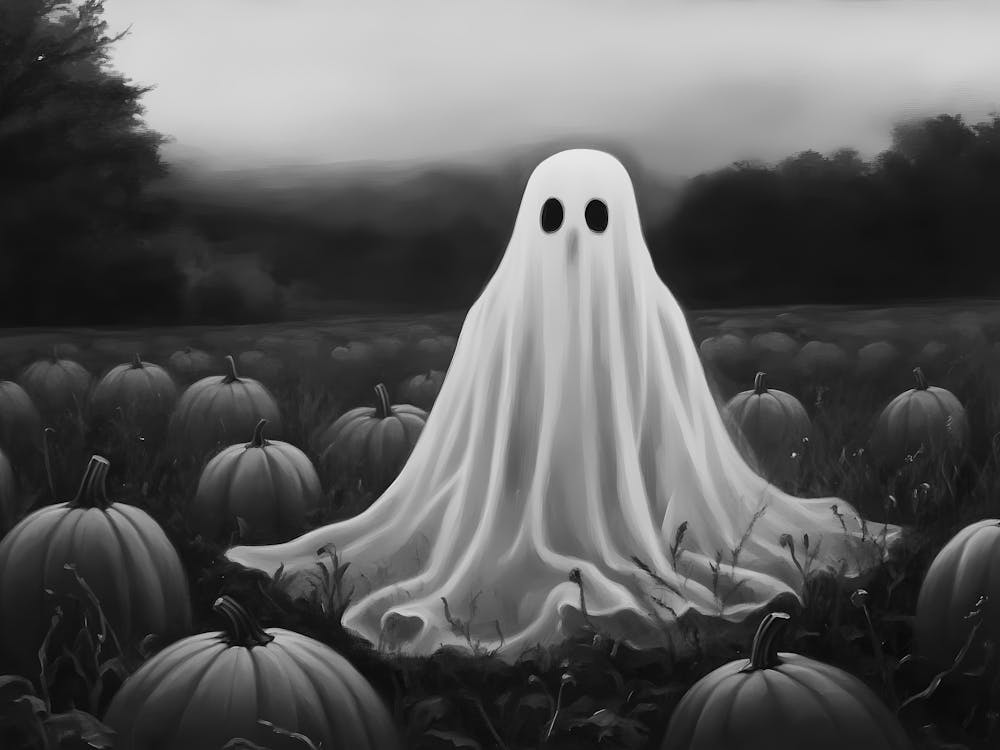 Ghost In The Pumpkin Patch