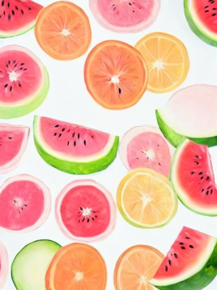 Peinture Pastèque Fruit
