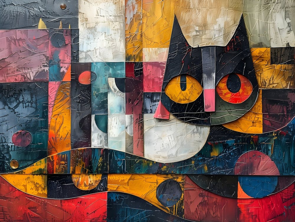 Abstract Cat, Cubism
