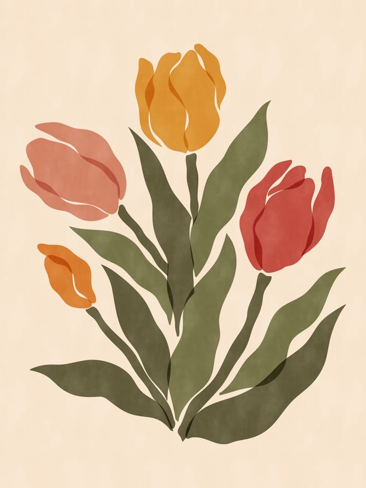 Tulips - Sunset Palette 2