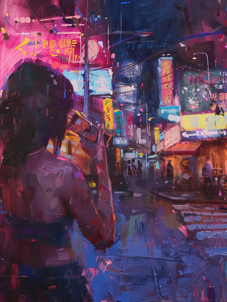 Girl At Night