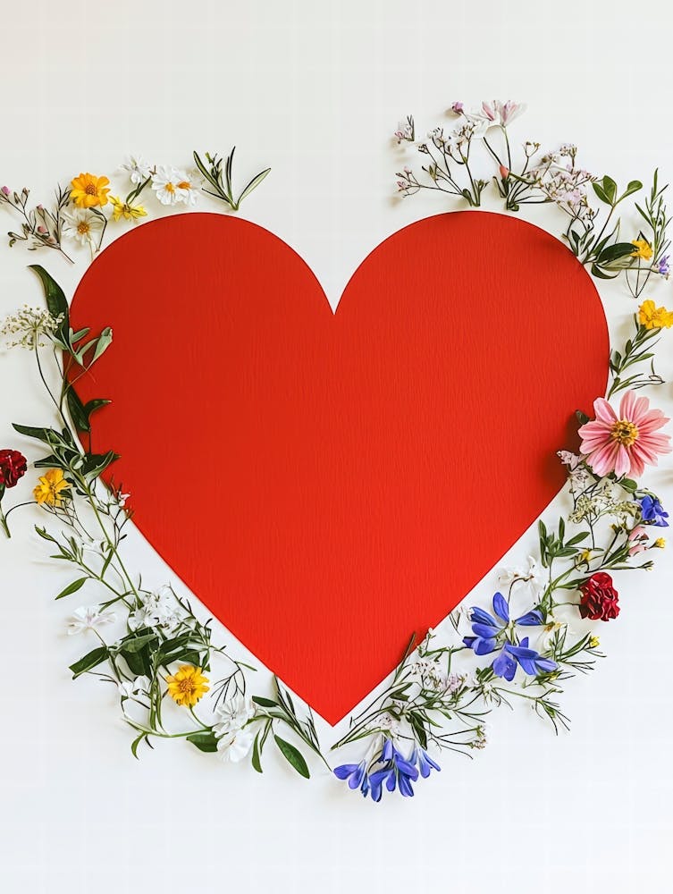 Heart With Flowers 9