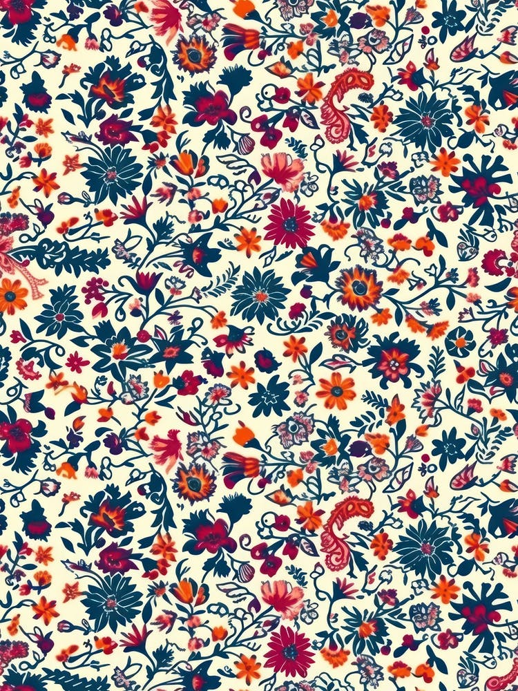 Flower Parade London Fabrics Floral Pattern 1