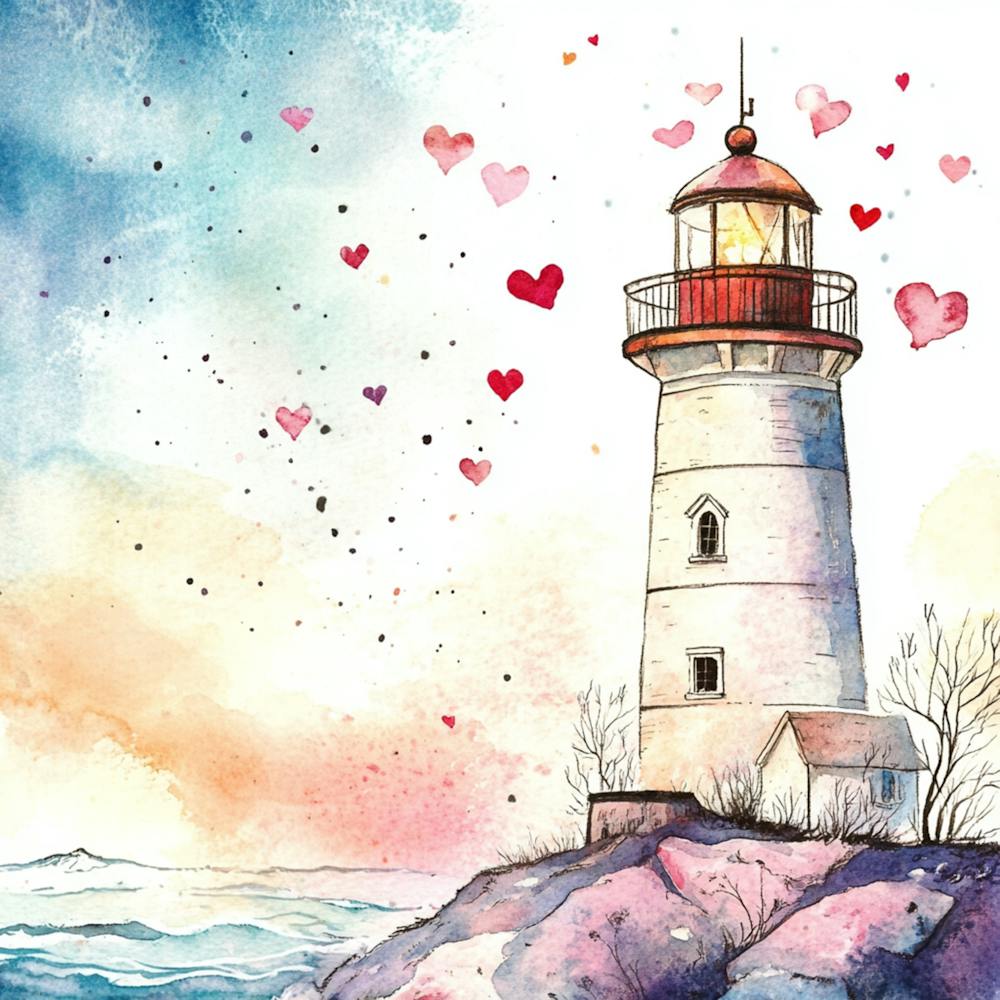 Valentine'S Day Lighthouse 3