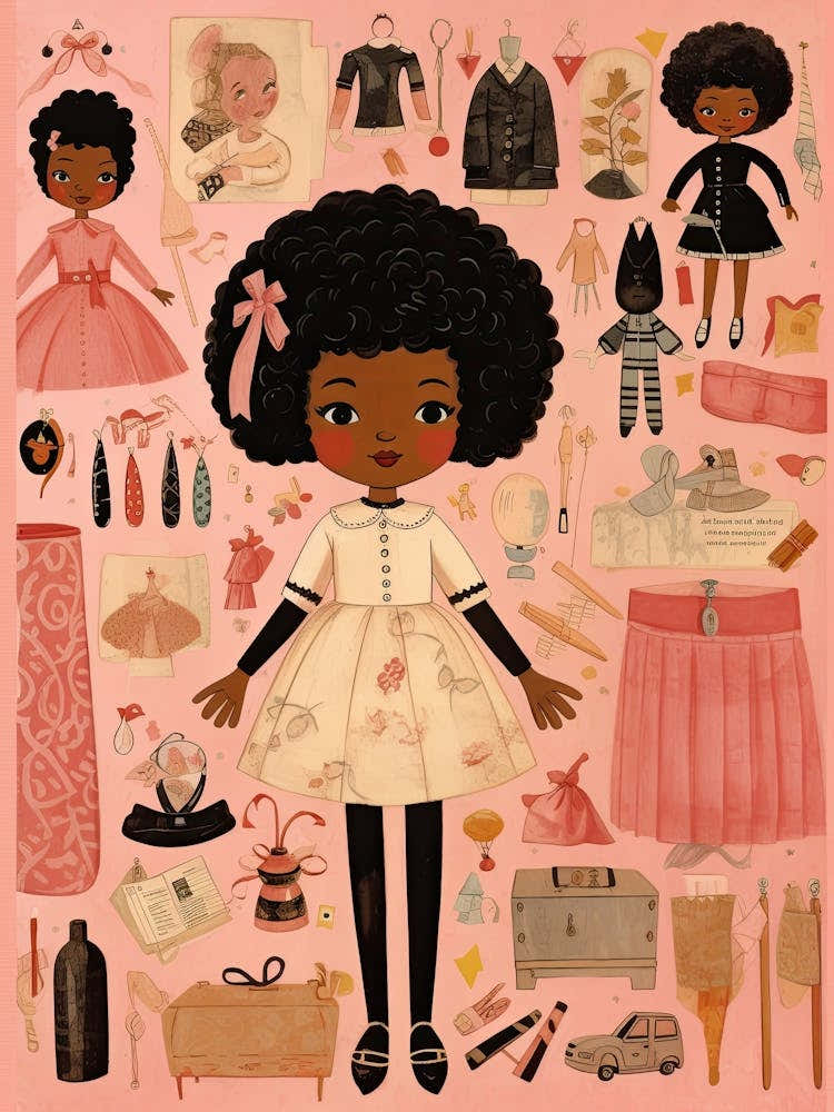 Vintage Paper Doll Kitsch 4